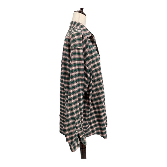 Ralph Lauren Cotton Button Down Long Sleeve Plaid Brushed Shirt - Picture 3 of 11